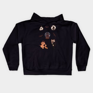 Meoween stickers 2 Kids Hoodie